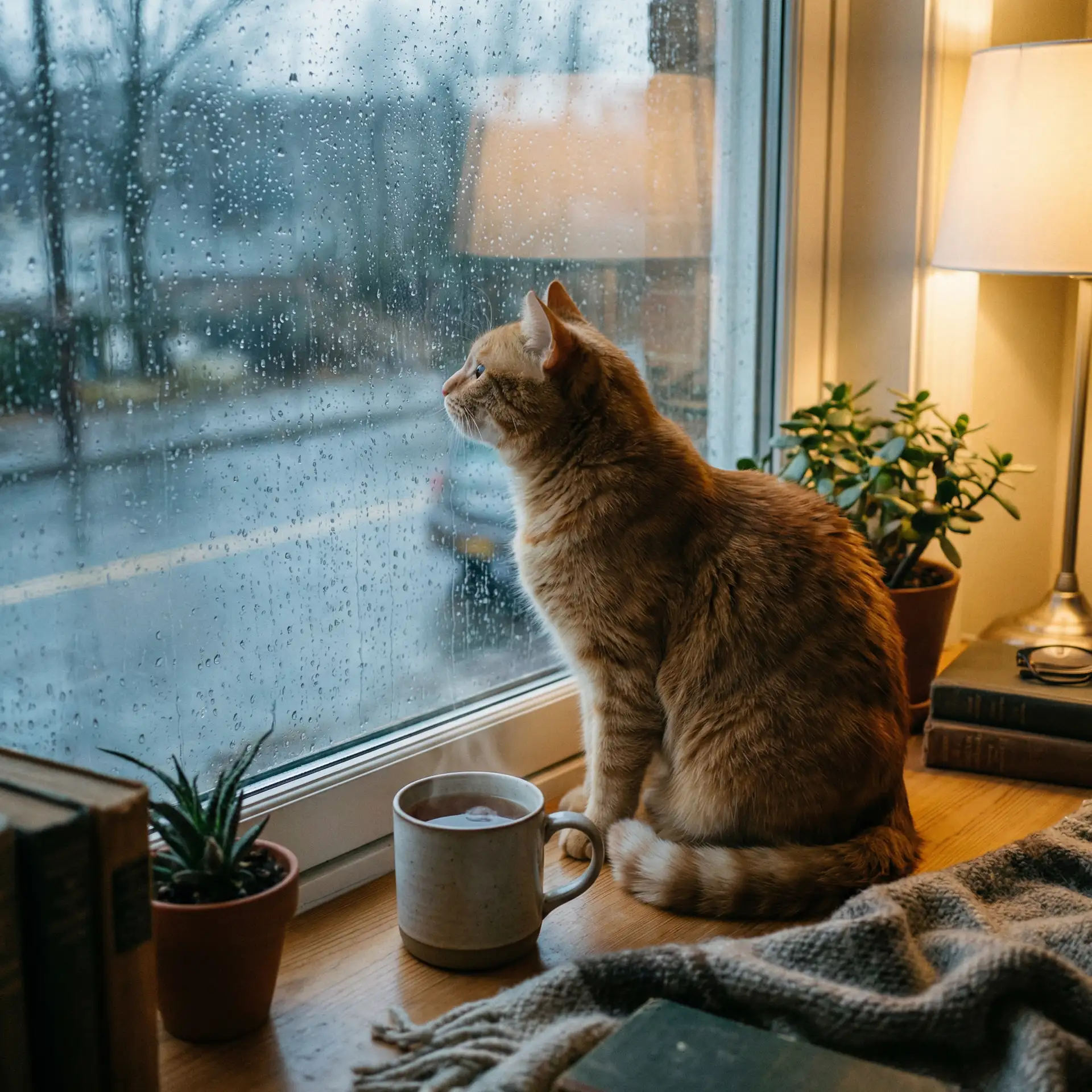 猫咪望着窗外的雨 - 斗罗大陆动漫完整免费版在线观看